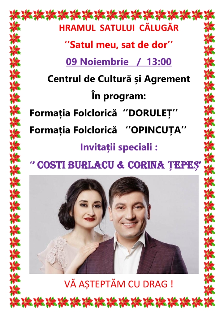 AVIZ Hramul satului Călugăr Satul meu sat de dor web